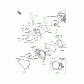 Схема узла: Engine cover(s) для Kawasaki KX450 KX450F