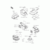 Схема вузла: Інформаційні наклейки для Kawasaki ZG1200 Voyager XII