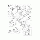 Схема узла: Радиатор (1/2) для Kawasaki ZX750 Ninja ZX-7