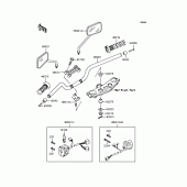 Схема вузла: Кермо для Kawasaki ZR1100 ZRX1100-II