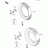 Схема узла: Шины для Kawasaki ZX600 GPX600R