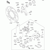 Схема узла: Задний тормоз для Kawasaki ZX400 ZXR400