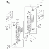 Схема вузла: Shock absorber(-zr750c-038583) для Kawasaki ZR750 Zephyr