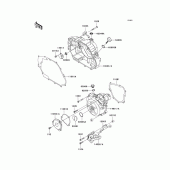 Схема узла: Крышка двигателя для Kawasaki KLX140 KLX140L
