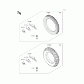 Схема вузла: Шини для Kawasaki EX250 Ninja 250