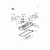 Схема вузла: Клапанна кришка для Kawasaki EN650 Vulcan S