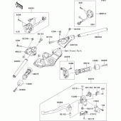 Схема узла: Руль & Пульт управления рулевой для Kawasaki ZX1000 Z1000SX ABS