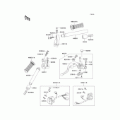 Схема вузла: Кермо & Пульт управління рульовим для Kawasaki EX250 Ninja 250