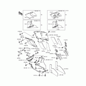Схема вузла: Cowling lowers(1/2)(zx600-e3) для Kawasaki ZX600 Ninja ZX-6