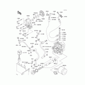 Схема вузла: Масляний насос & Масляний фільтр для Kawasaki VN1600 Vulcan 1600 Mean Streak
