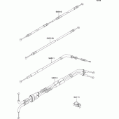 Схема вузла: Троси для Kawasaki ZR1000 Z1000