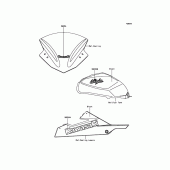 Схема вузла: Decals(Green) для Kawasaki EX300 Ninja 300