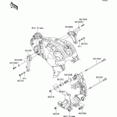 Схема узла: Крепление двигателя для Kawasaki ZG1400 1400GTR ABS