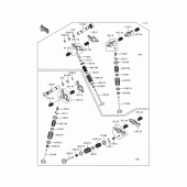 Схема узла: Клапан(ы) для Kawasaki VN1500 VN1500 Classic Tourer Fi