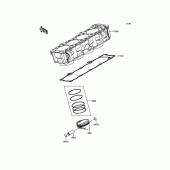Схема вузла: Циліндр & Поршень для Kawasaki ZR1000 Z1000
