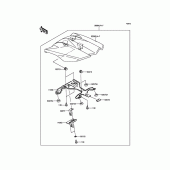 Схема узла: Заглушка сиденья (Опция) для Kawasaki ZX1000 Z1000SX