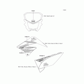 Схема вузла: Decals(orange)(def) для Kawasaki KLX125 D-Tracker