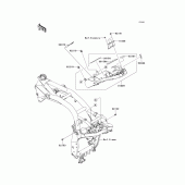 Схема вузла: Battery case для Kawasaki ZR750 Z750R ABS