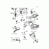 Схема узла: Замок зажигания для Kawasaki ZX1400 ZZR1400 ABS