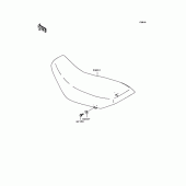 Схема узла: Сиденье для Kawasaki KL250 KL250 Super Sherpa