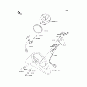 Схема вузла: Meter(s) для Kawasaki EN500 Vulcan 500 LTD