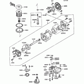 Схема вузла: Масляний насос (1/2) для Kawasaki ZG1000 1000GTR