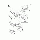 Схема вузла: Задній ліхтар (Стоп сигнал) для Kawasaki ZX400 ZZR400