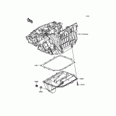 Схема вузла: Oil Pan для Kawasaki ZX1000 Ninja H2R