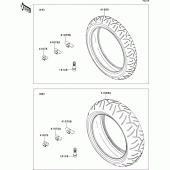 Схема вузла: Шини для Kawasaki ZX636 Ninja ZX-6R ABS