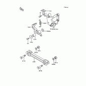 Схема вузла: Brake pedal/torque link для Kawasaki ZX600 GPX600R
