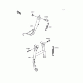 Схема узла: Подставка (s) для Kawasaki ZX900 GPZ900R