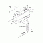 Схема вузла: Задня підвіска для Kawasaki KLX300R
