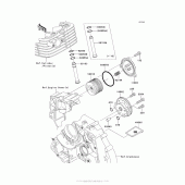 Схема узла: Масляный насос для Kawasaki KLX140 KLX140