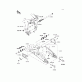 Схема вузла: Задній важіль (Маятник) для Kawasaki ZX600 Ninja ZX-6R