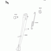 Схема вузла: Stand(s) для Kawasaki ZR1200 ZRX1200