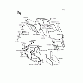 Схема вузла: Нижній обтічник для Kawasaki ZX400 ZZR400