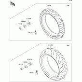 Схема узла: Шины для Kawasaki ZX1400 ZZR1400 ABS