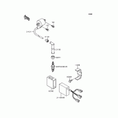 Схема вузла: Котушка запалювання для Kawasaki KLX250 KLX250SR