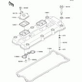 Схема узла: Клапанная крышка для Kawasaki ZX1200 Ninja ZX-12R