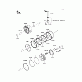 Схема вузла: Зчеплення для Kawasaki KLX125 KLX125
