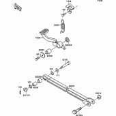Схема вузла: Лапка гальма для Kawasaki ZX1100 ZZ-R1100