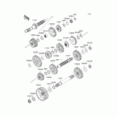 Схема вузла: Трансмісія для Kawasaki VN2000 Vulcan 2000 Classic LT