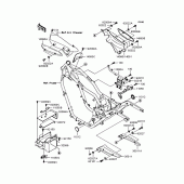 Схема вузла: Батарейний відсік для Kawasaki VN250 Eliminator 250V