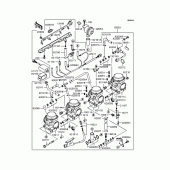 Схема вузла: Карбюратор (ZR400-G5) для Kawasaki ZR400 Zephyr X