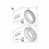 Схема вузла: Шини для Kawasaki ZG1400 Concours 14 ABS