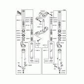 Схема вузла: Вилка передньої осі для Kawasaki ZX400 ZZR400