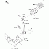 Схема вузла: Лапка гальма для Kawasaki VN1700 VN1700 Classic Tourer ABS