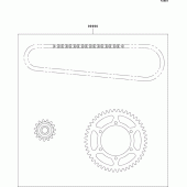 Схема вузла: Chain kit для Kawasaki ZX600 ZZ-R600