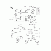 Схема вузла: Ignition switch/locks/reflectors для Kawasaki ZG1000 Concours