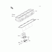 Схема узла: Цилиндр & Поршень для Kawasaki ZR750 Z750R